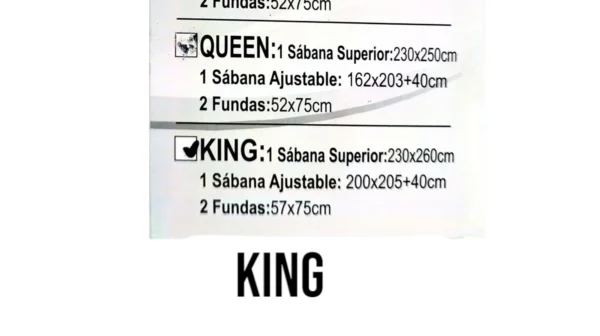 Sabana KING ( 2,5 plazas) color rosa