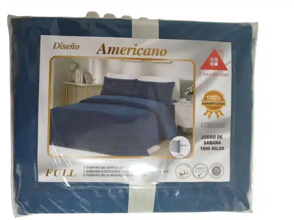 Sabana FULL (1,5 PLAZAS) COLOR AZUL