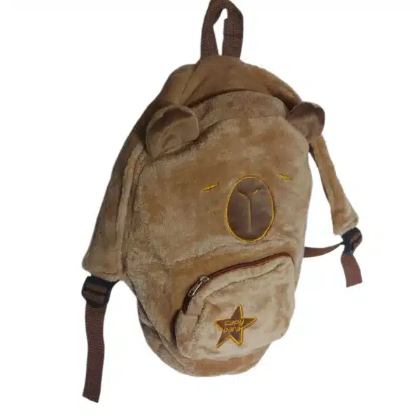 MOCHILA DE CAPIBARA TIPO PELUCHE