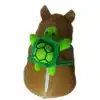 PELUCHE CAPIBARA CON MANTA Y MOCHILA DE TORTUGA