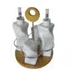 SET DE PORCELANA ( SALERO, PIMENTERO, ACEITERO Y VINAGRERO) BLANCO