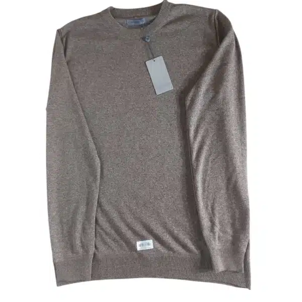SWEATER EDMONS DE HILO MARRON CLARO