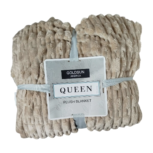 ACOLCHADO MARRON CLARO QUEEN